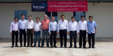 BÍ THƯ TỈNH ỦY LONG AN - PHẠM VĂN RẠNH ĐẾN THĂM KHU CÔNG NGHIỆP CẦU CẢNG PHƯỚC ĐÔNG