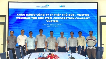 Công ty Cổ phần thép Thủ Đức - VnSteel tham quan và làm việc tại KCN Cầu Cảng Phước Đông