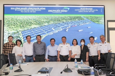 Công ty CP IMG Phước Đông đón tiếp long trọng Tổng Công ty Tân Cảng Sài Gòn tại văn phòng KCN