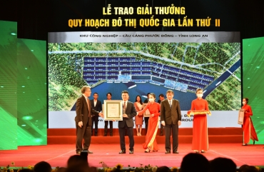 KCN Cầu cảng Phước Đông đạt ”Giải thưởng quy hoạch đô thị lần thứ II”