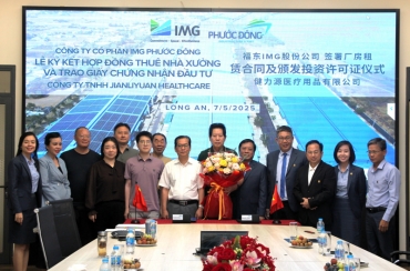 Lễ Ký Kết Hợp Đồng Thuê Nhà Xưởng Với Jianliyuan Healthcare Tại KCN Cầu Cảng Phước Đông