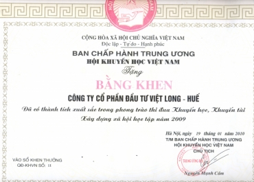 Phong trào thi đua Khuyến học, Khuyến tài Xây dựng xã hội học tập năm 2009