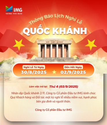 THÔNG BÁO NGHỈ LỄ QUỐC KHÁNH 2/9/2025