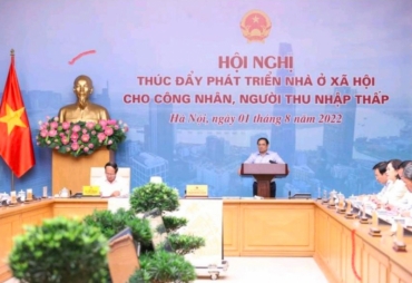 Thủ tướng Phạm Minh Chính chủ trì Hội nghị thúc đẩy phát triển nhà ở xã hội cho công nhân và người thu nhập thấp